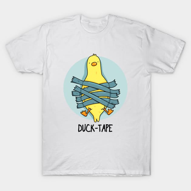 Duck Tape Cute Duct Tape Duck Pun T-Shirt by punnybone